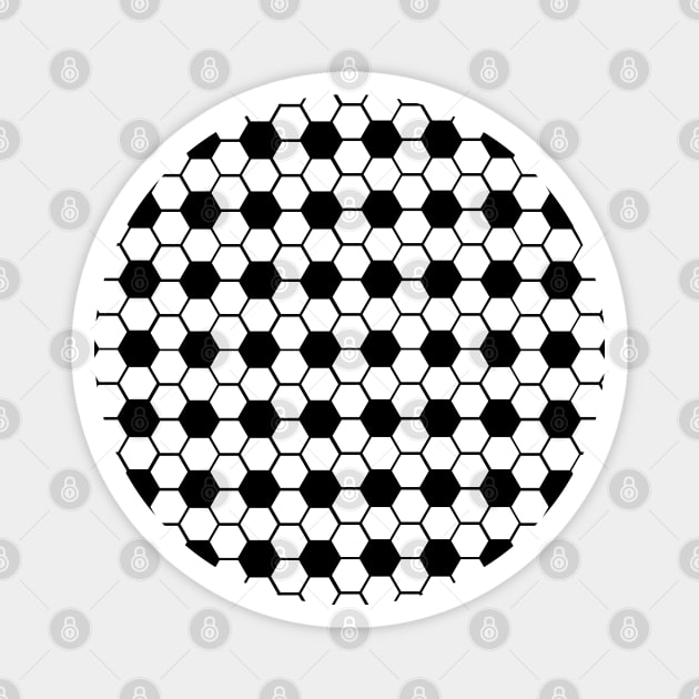 HIVE PATTERN, HEXAGON PATTERN Magnet by SAMUEL FORMAS